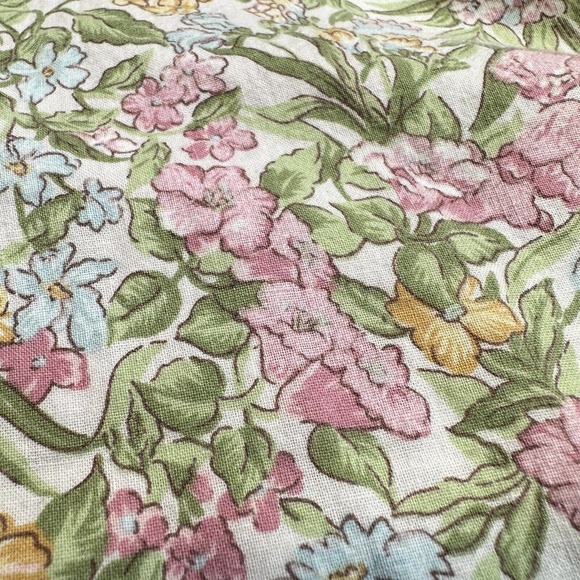 Vintage Mary Elizabeths Closet Pleated Floral Maxi Skirt 12 (27" Waist) Cottage - Picture 9 of 9